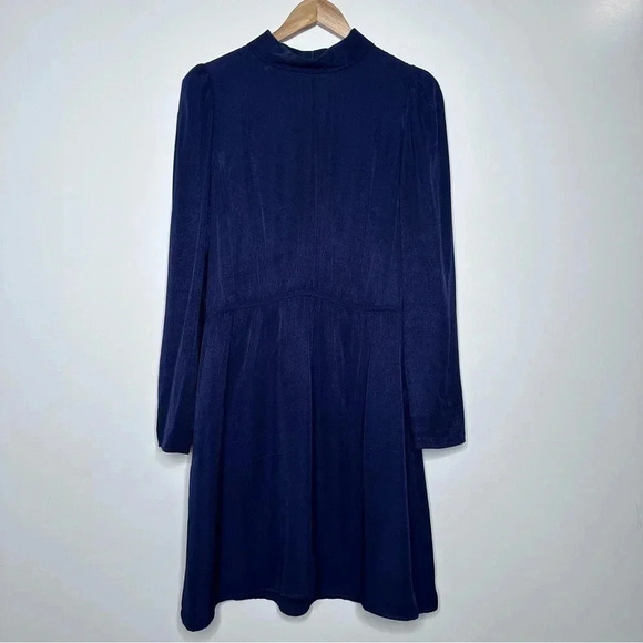 & Other Stories Dresses & Skirts - & Other Stories Navy Long Sleeve High Neck Dress Size 12